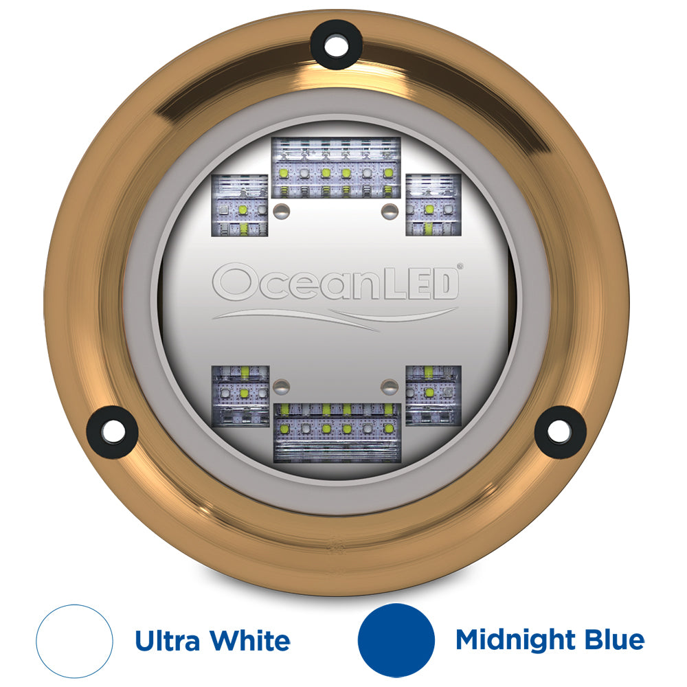 Tri-Water Marine | OceanLED Sport S3124s Underwater LED Light - Ultra White/Midnight Blue [012103BW]