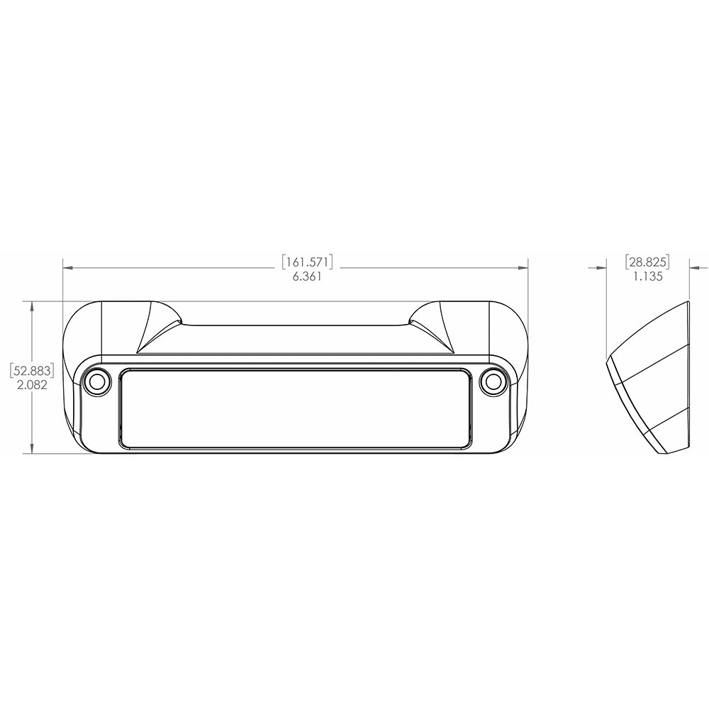 Tri-Water Marine | Lumitec Perimeter Light - White Finish - White/Red Dimming [101477]