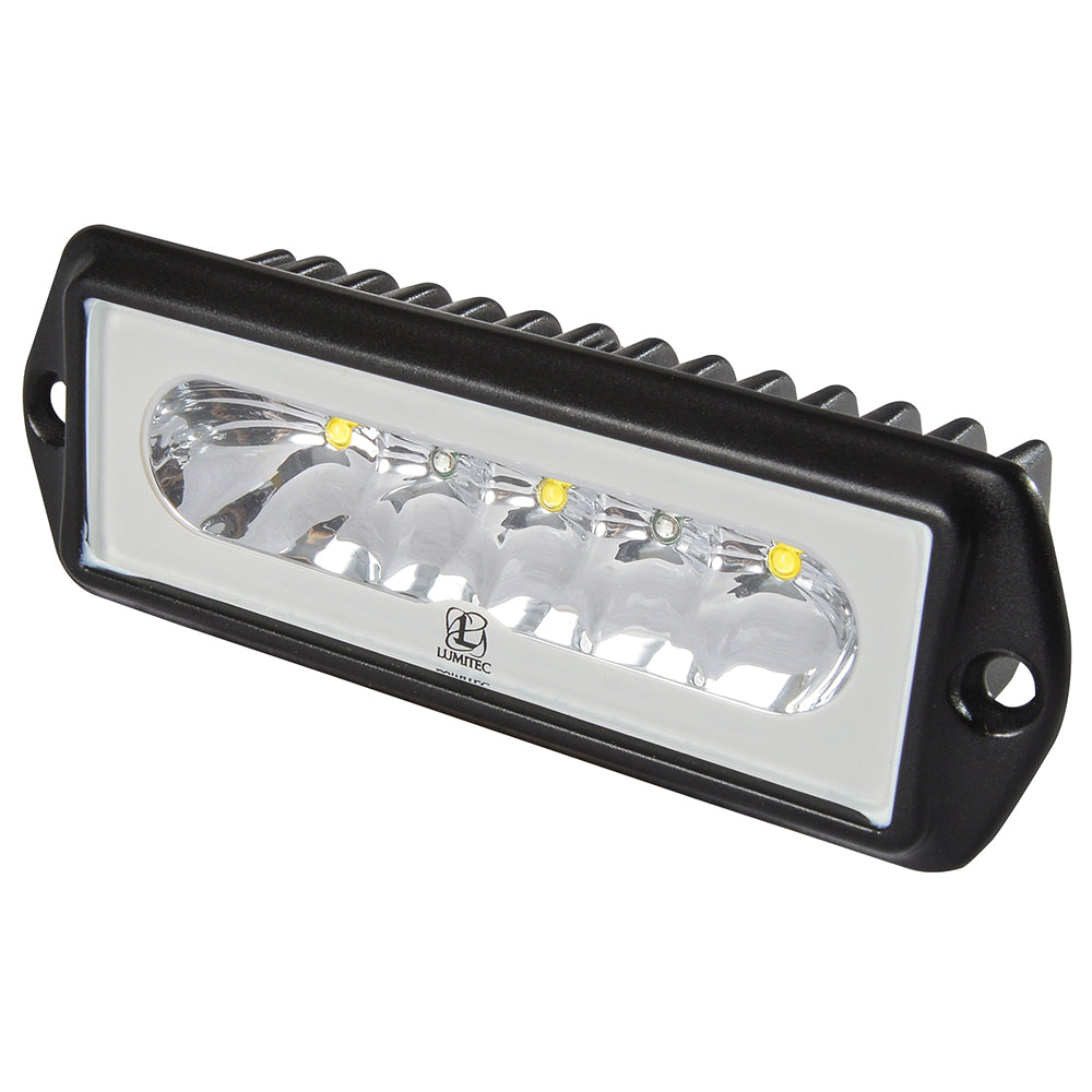 Tri-Water Marine | Lumitec Capri2 - Flush Mount LED Flood Light - Black Housing - 2-Color White/Blue Dimming [101186]