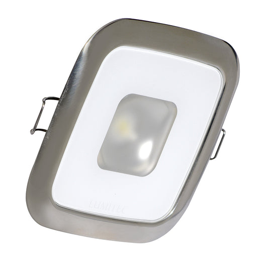 Tri-Water Marine | Lumitec Square Mirage Down Light - Warm White Dimming - Hi-CRI - Polished Bezel [116119]