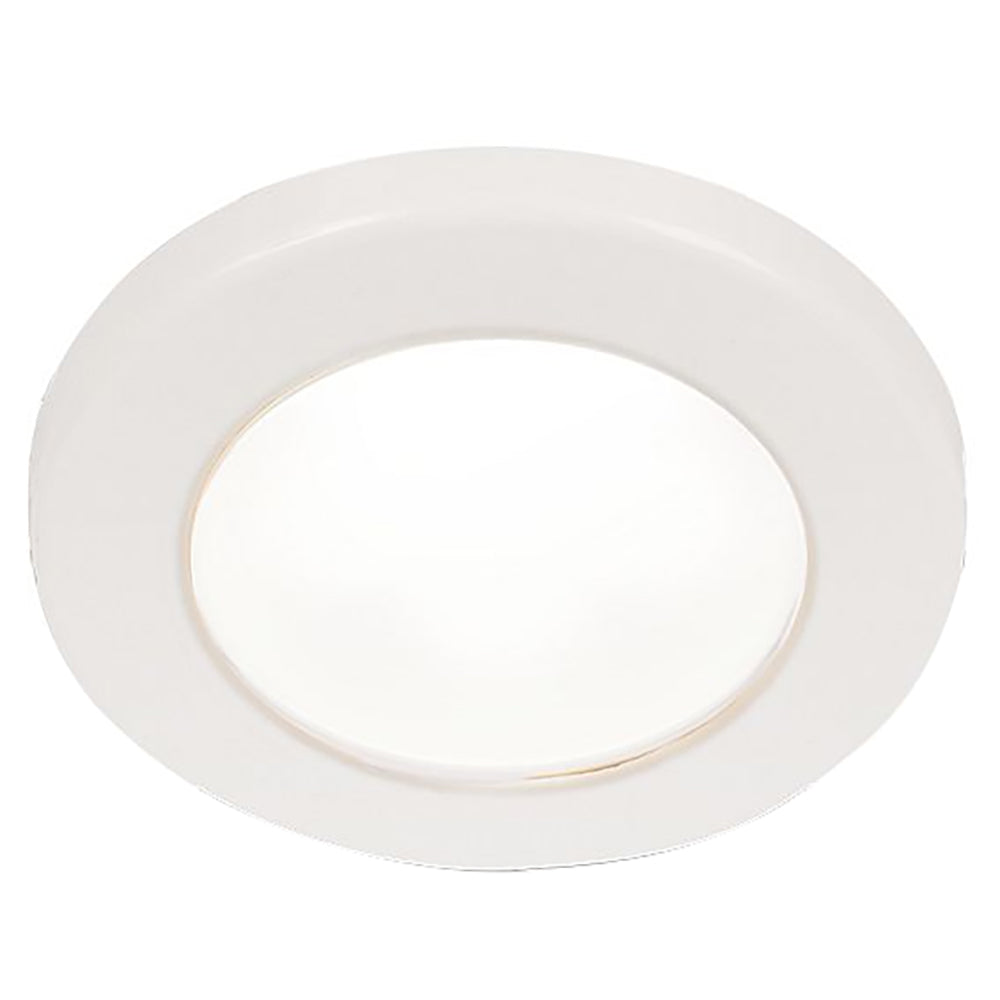 Tri-Water Marine | Hella Marine EuroLED 75 3" Round Screw Mount Down Light - White LED - White Plastic Rim - 12V [958110011]