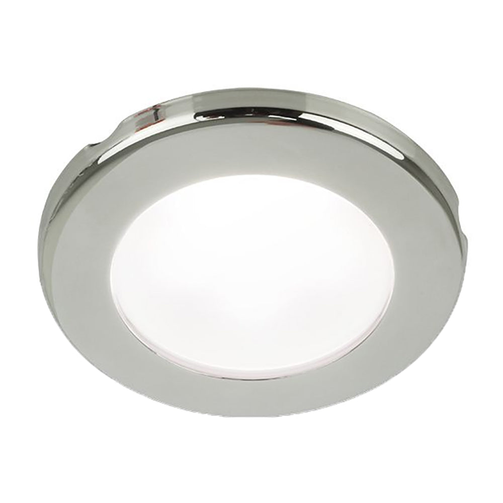 Tri-Water Marine | Hella Marine EuroLED 75 3" Round Screw Mount Down Light - White LED - Stainless Steel Rim - 24V [958110121]