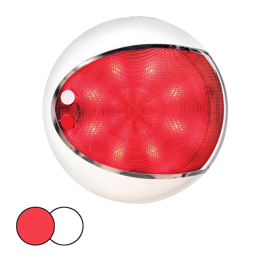 Tri-Water Marine | Hella Marine EuroLED 130 Surface Mount Touch Lamp - Red/White LED - White Housing [959950121]