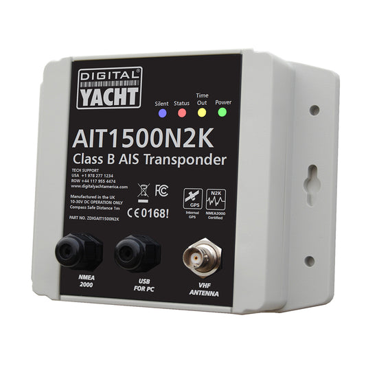 Tri-Water Marine | Digital Yacht AIT1500 NMEA2000 Class B AIS [ZDIGAIT1500N2K]