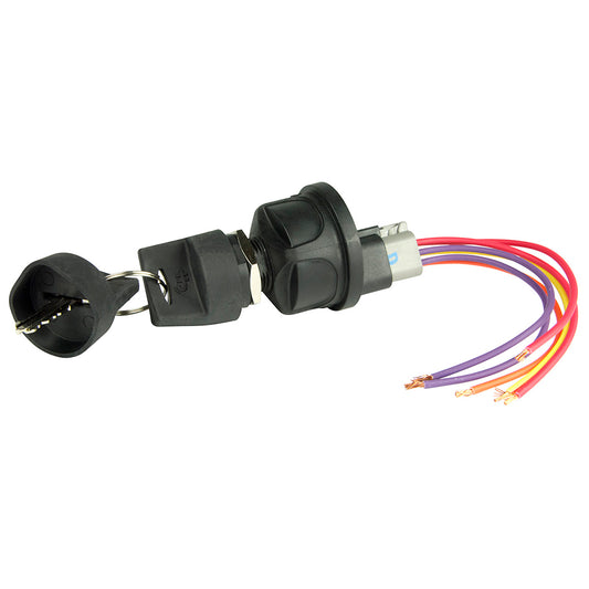 Tri-Water Marine | BEP 4-Position Sealed Nylon Ignition Switch - Accessory/OFF/Ignition Accessory/Start [1001603]