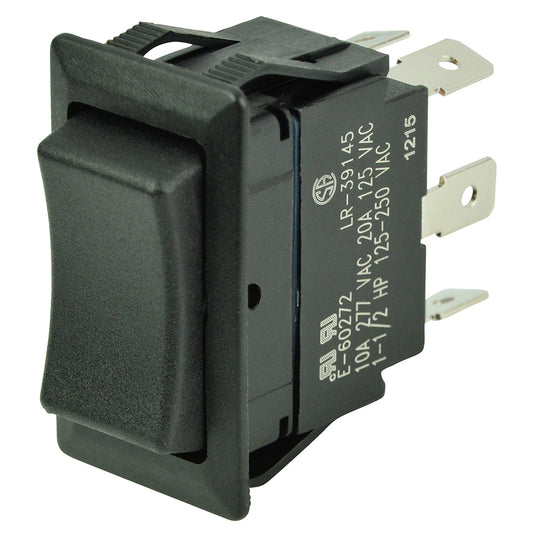 Tri-Water Marine | BEP DPDT Rocker Switch - 12V/24V - (ON)/OFF/(ON) [1001713]