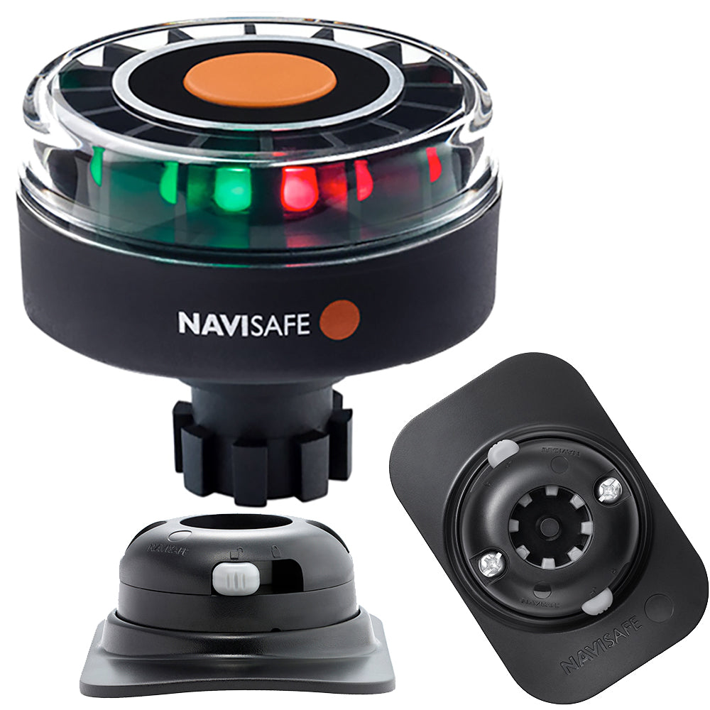 Tri-Water Marine | Navisafe Navilight Tricolor 2NM w/Navibolt Base RIB Mount - Black [342KIT2]