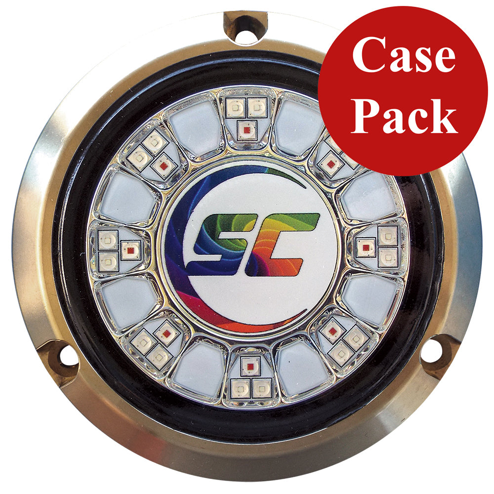 Tri-Water Marine | Shadow- Caster SCR-24 Bronze Underwater Light - 24 LEDs - Full Color Changing - *Case of 4* [SCR-24-CC-BZ-10CASE]