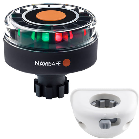 Tri-Water Marine | Navisafe Navilight Tricolor 2NM w/Navibolt Base Vertical Mount - White [342KIT6]