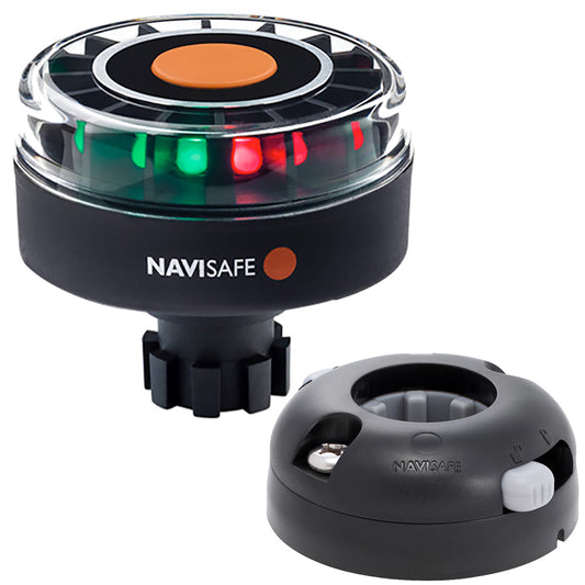 Tri-Water Marine | Navisafe Navilight Tricolor 2NM w/Navibolt Base Horizontal Mount - Black [342KIT7]