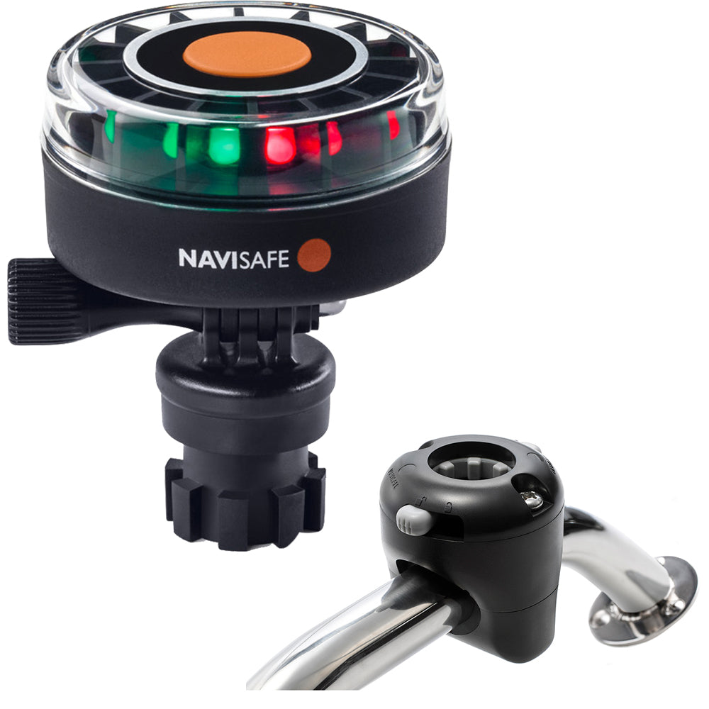 Tri-Water Marine | Navisafe Navilight 2NM Tricolor w/Navimount Base Rail Mount - Black [340KIT]