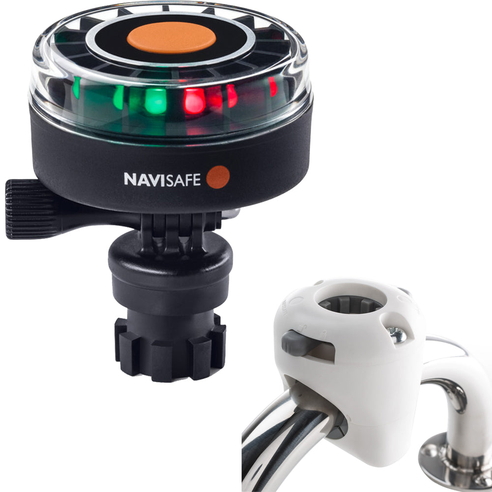 Tri-Water Marine | Navisafe Navilight 2NM Tricolor w/Navimount Base Rail Mount - White [340KIT3]