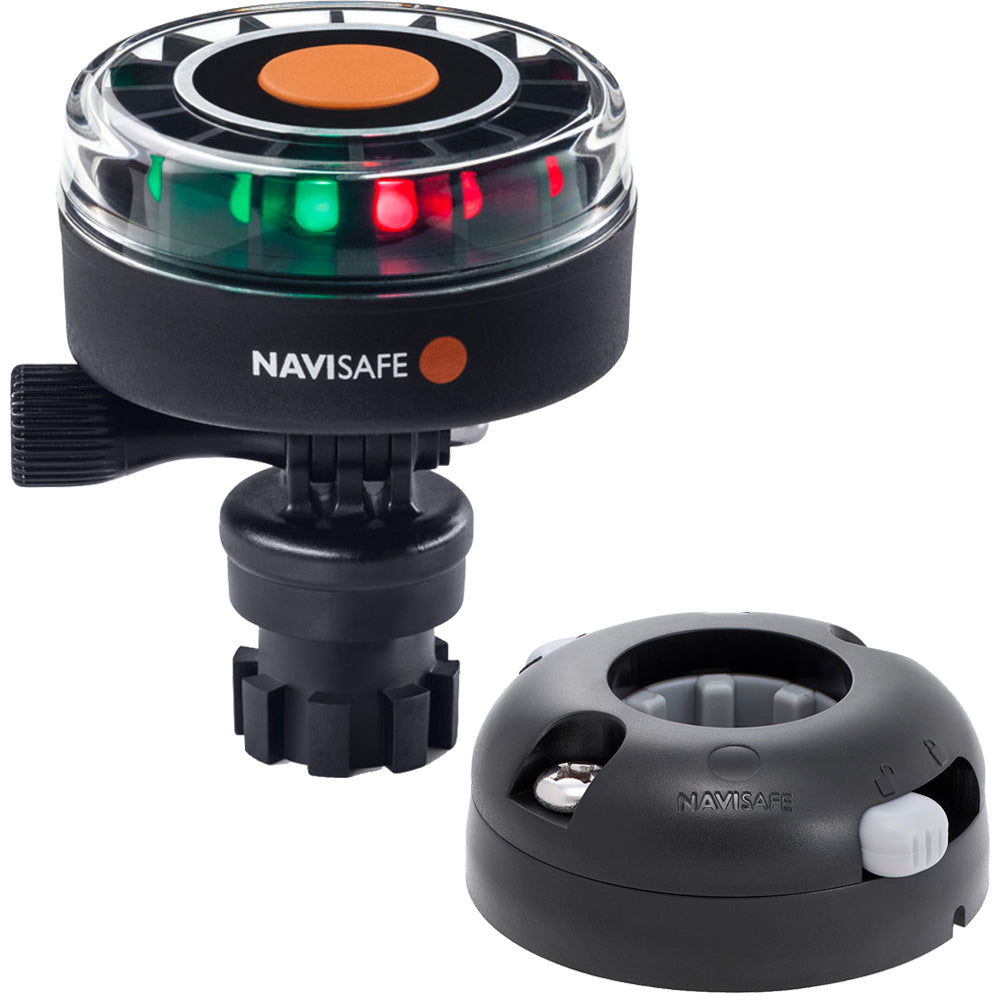 Tri-Water Marine | Navisafe Navilight 2NM Tricolor w/Navimount Base Horizontal Mount - Black [340KIT7]