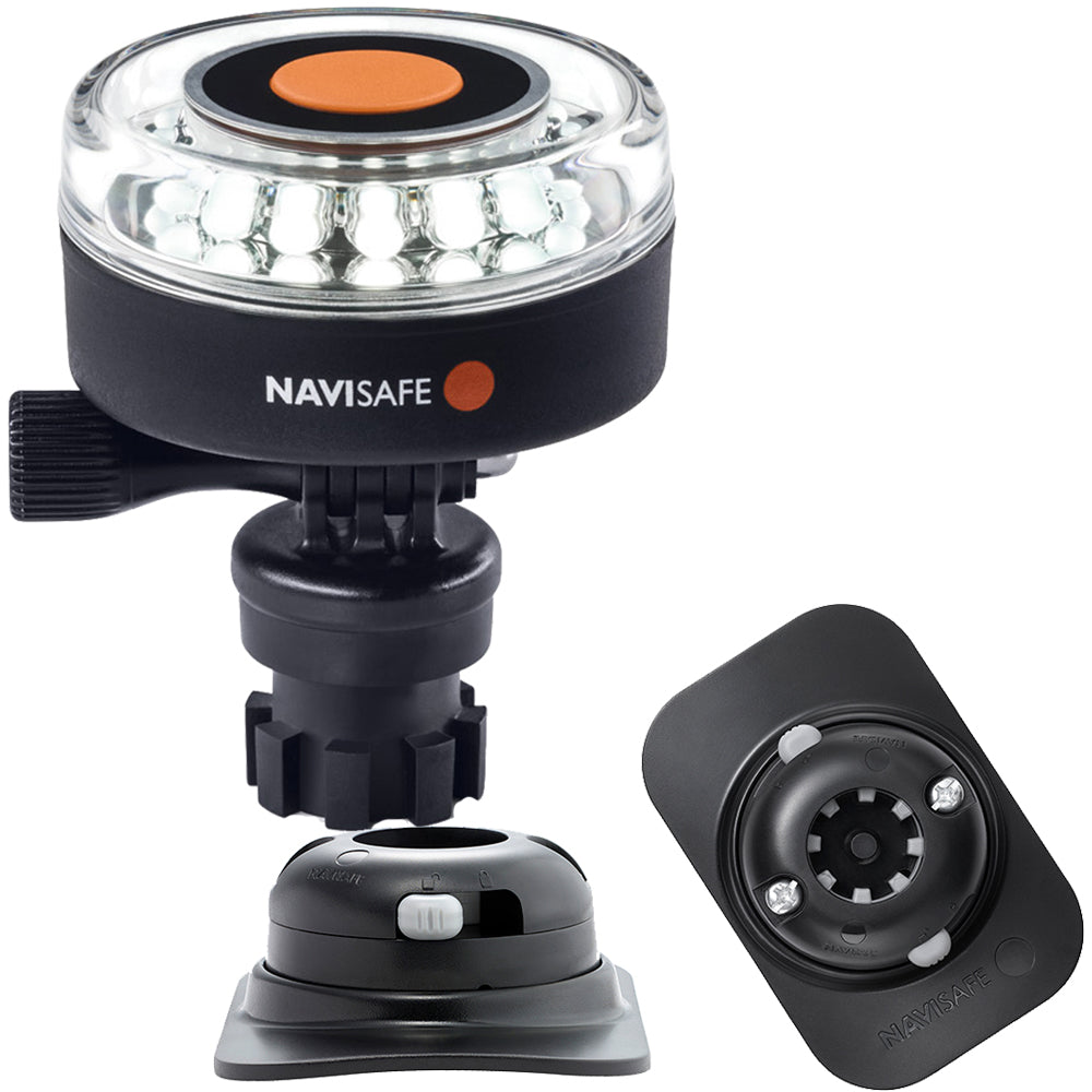 Tri-Water Marine | Navisafe Navilight 360 2NM White w/Navimount Base RIB Mount - Black [040KIT2]