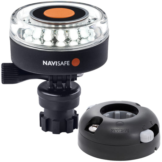 Tri-Water Marine | Navisafe Navilight 360 2NM White w/Navimount Base Horizontal Mount - Black [040KIT7]