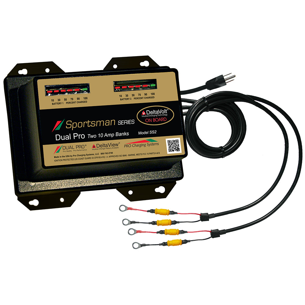 Tri-Water Marine | Dual Pro Sportsman Series Battery Charger - 20A - 2-10A-Banks - 12V/24V [SS2]