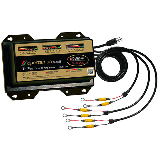 Tri-Water Marine | Dual Pro Sportsman Series Battery Charger - 30A - 3-10A-Banks - 12V-36V [SS3]