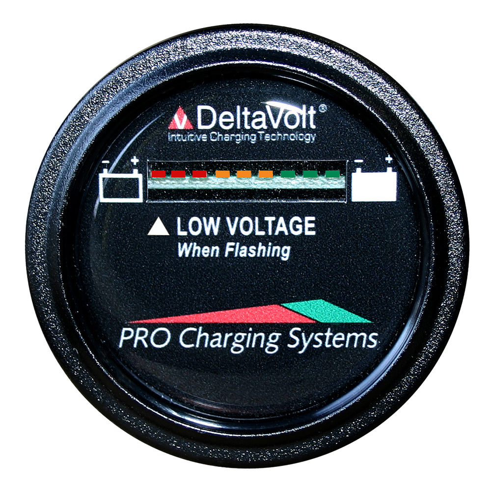 Tri-Water Marine | Dual Pro Battery Fuel Gauge - DeltaView Link Compatible - 36V System (3-12V Batteries, 6-6V Batteries) [BFGWOV36V]