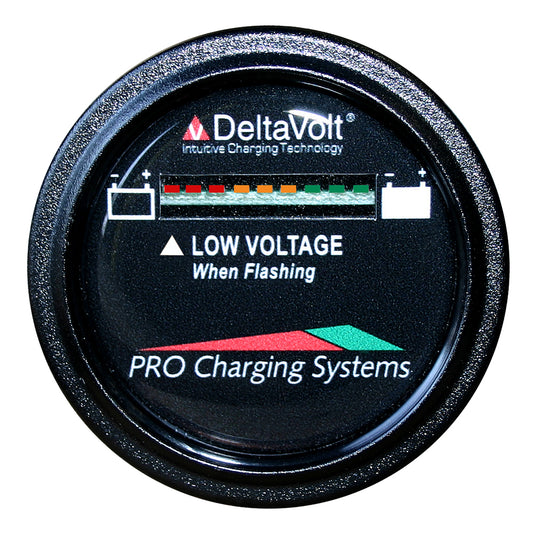 Tri-Water Marine | Dual Pro Battery Fuel Gauge - DeltaView Link Compatible - 36V System (3-12V Batteries, 6-6V Batteries) [BFGWOV36V]