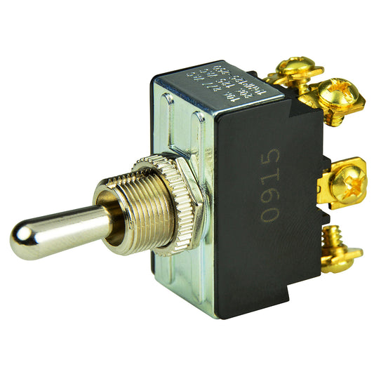 Tri-Water Marine | BEP DPDT Chrome Plated Toggle Switch - (ON)/OFF/(ON) [1002012]