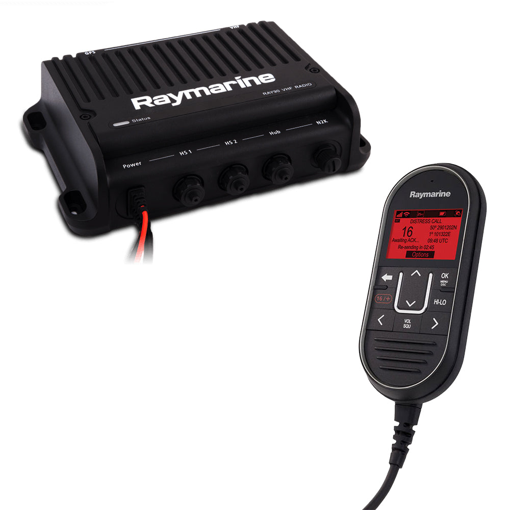 Tri-Water Marine | Raymarine Ray91 Modular Dual-Station VHF Black Box Radio System w/AIS [E70493]