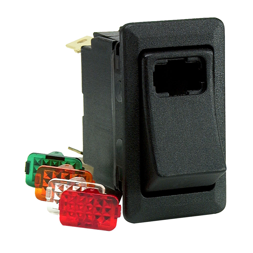 Tri-Water Marine | Cole Hersee Lighted Rocker Switch SPST On-Off 4 Blade [58328-101-BP]