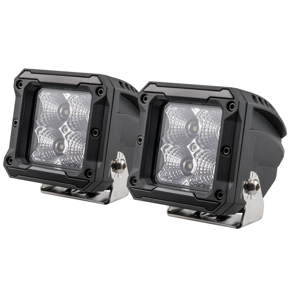 Tri-Water Marine | HEISE 4 LED Cube Light - Flood - 3" - 2 Pack [HE-HCL22PK]