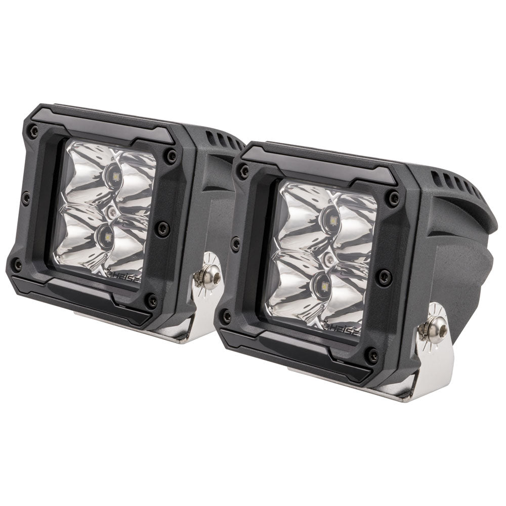 Tri-Water Marine | HEISE 4 LED Cube Light w/Harness - Spot Beam- 3" - 2 Pack [HE-HCL2S2PK]