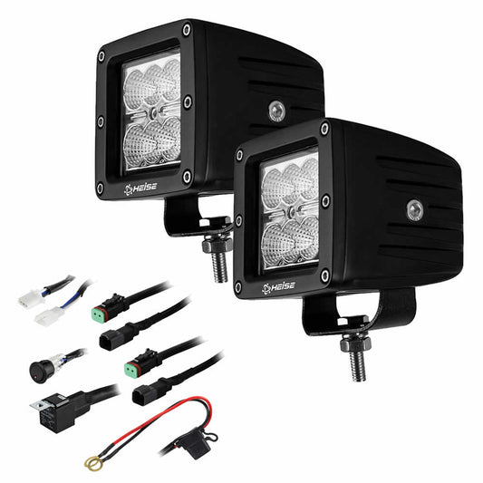 Tri-Water Marine | HEISE 6 LED Cube Light - Flood Beam - 3" - 2 Pack [HE-CL32PK]