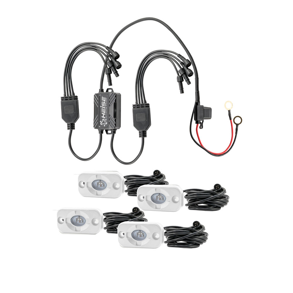 Tri-Water Marine | HEISE RBG Accent Light Kit - 4 Pack [HE-4MLRGBK]