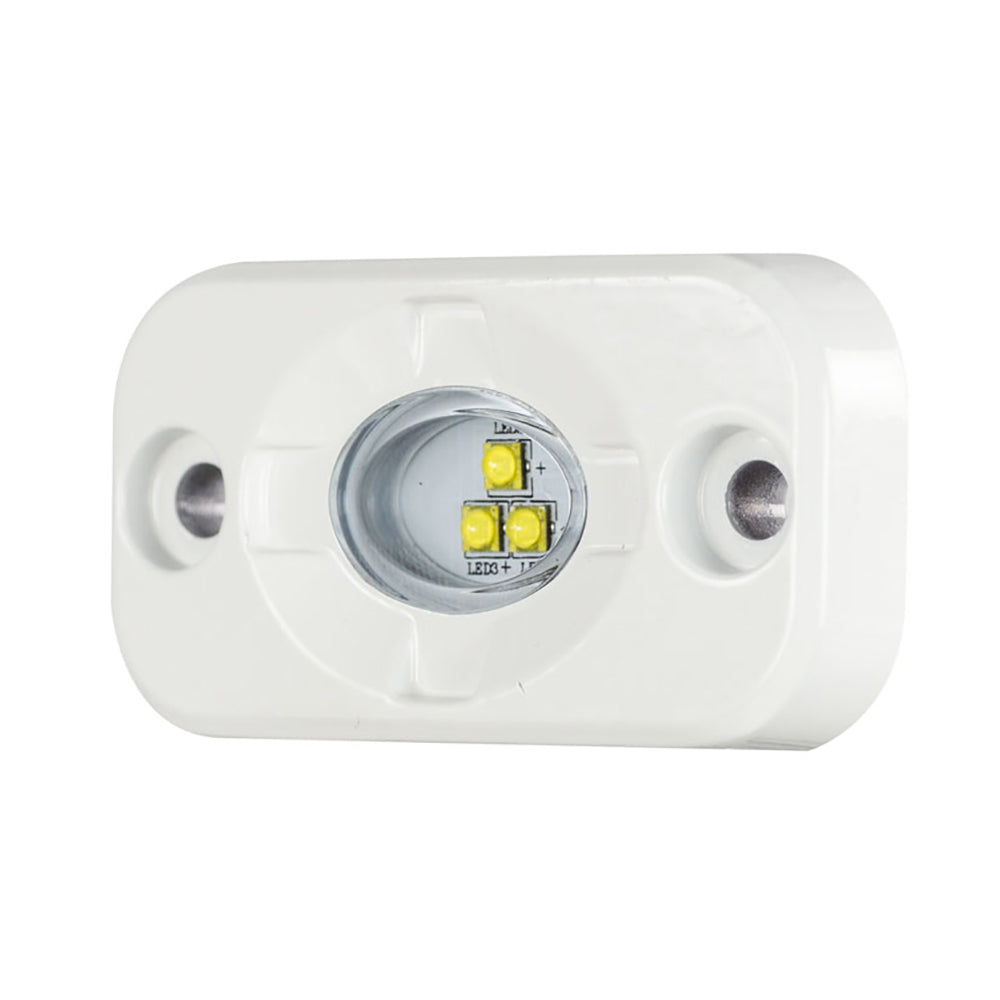 Tri-Water Marine | HEISE Marine Auxiliary Accent Lighting Pod - 1.5" x 3" - White/White [HE-ML1]