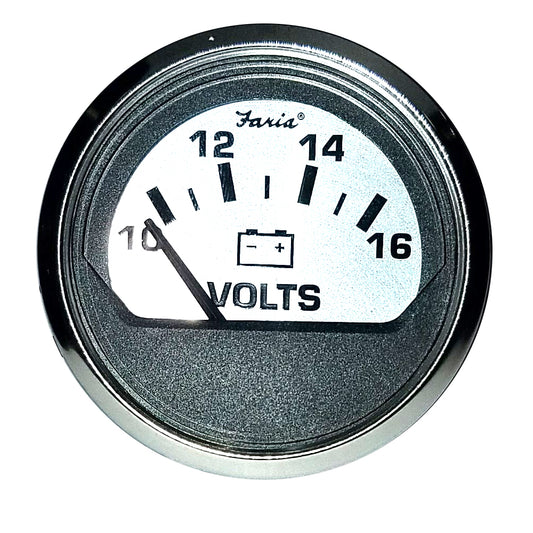 Tri-Water Marine | Faria Spun Silver 2" Voltmeter [16023]