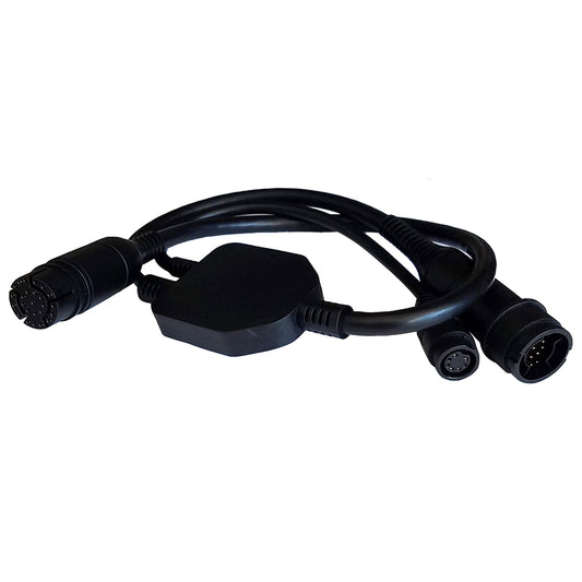 Tri-Water Marine | Raymarine Adapter Cable 25-Pin to 25-Pin 7-Pin - Y-Cable to RealVision Embedded 600W Airmar TD to Axiom RV [A80491]