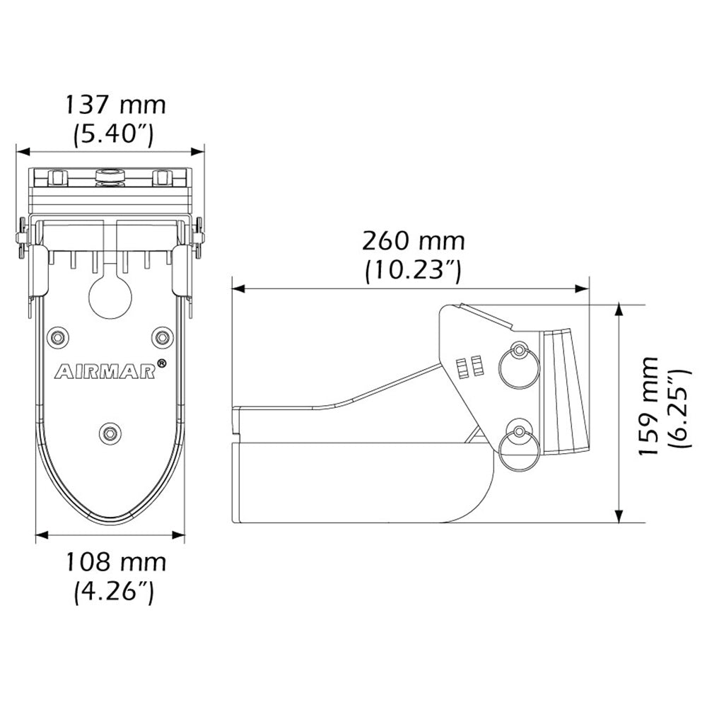 Tri-Water Marine | Airmar TM185C-HW High Frequency Wide Beam CHIRP Transom Mount 14-Pin Transducer f/Humminbird [TM185C-HW-14HB]