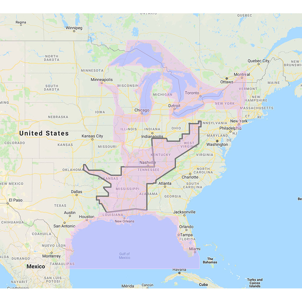 Tri-Water Marine | Furuno Gulf of Mexico, Great Lakes Rivers - Vector Chart Standard Resolution Satellite Photos f/Part of the Great Lakes - Unlock Code [MM3-VNA-023]