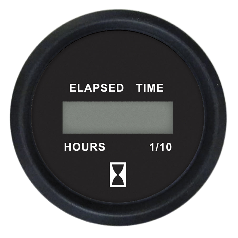 Tri-Water Marine | Faria Euro Black 2" Digital Hourmeter Gauge [12835]