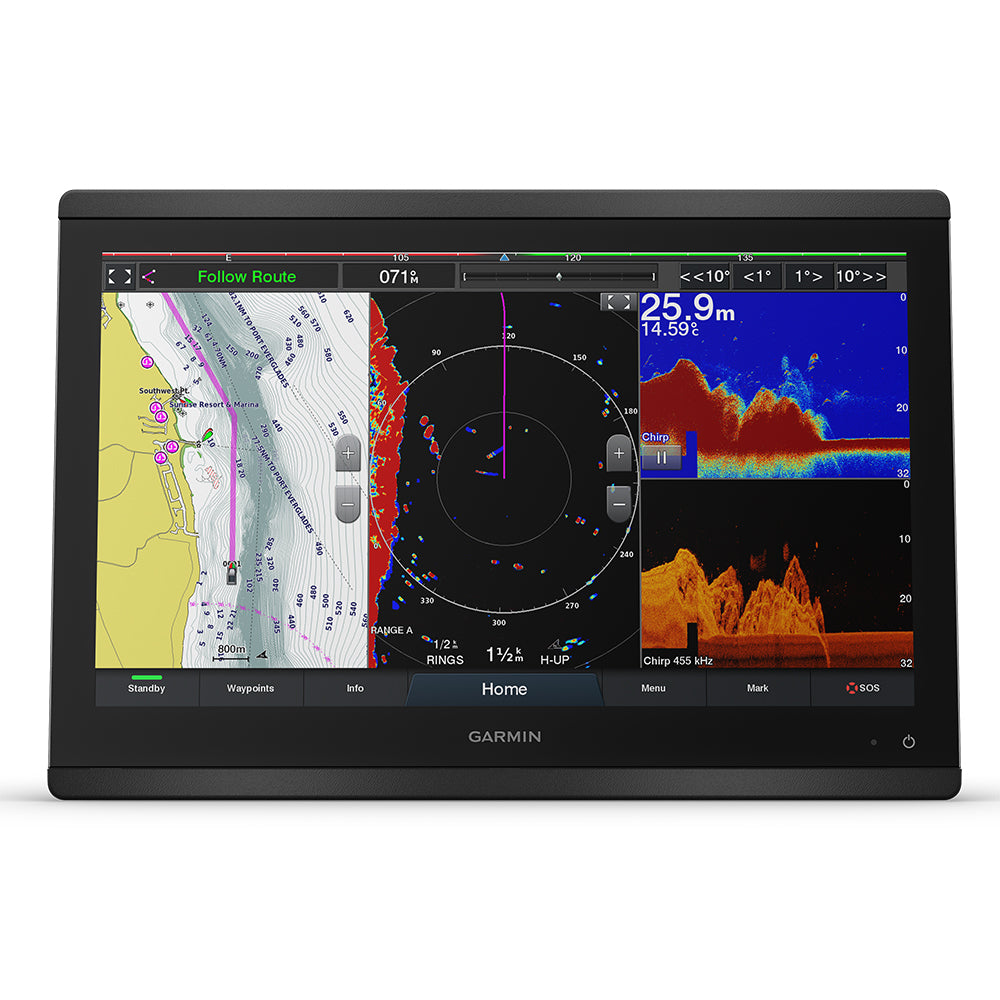 Tri-Water Marine | Garmin GPSMAP 8416xsv 16" Chartplotter/Sounder Combo w/Worldwide Basemap Sonar [010-02093-02]