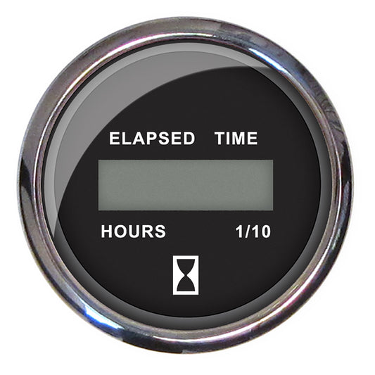 Tri-Water Marine | Faria Chesapeake Black 2" Hourmeter (Digital) [13715]