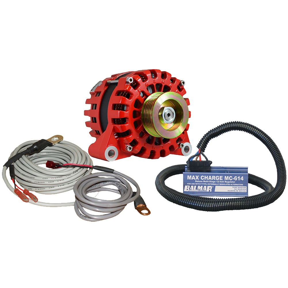 Tri-Water Marine | Balmar Alternator Vortec K6 Serpentine Pulley Regulator Temp Sensor - 170A - 12V [XT-VT-170-K6-KIT]