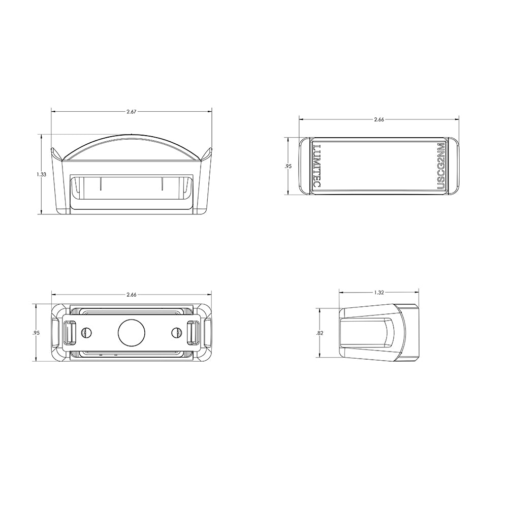 Tri-Water Marine | Lumitec Contour Series Inset Navigation Light - Port Red [101574]