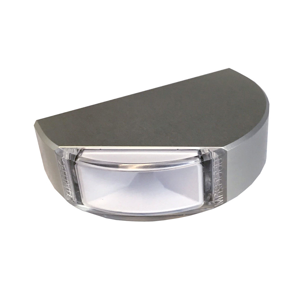 Tri-Water Marine | Lumitec Surface Mount Navigation Light - Classic Aluminum - Starboard Green [101578]