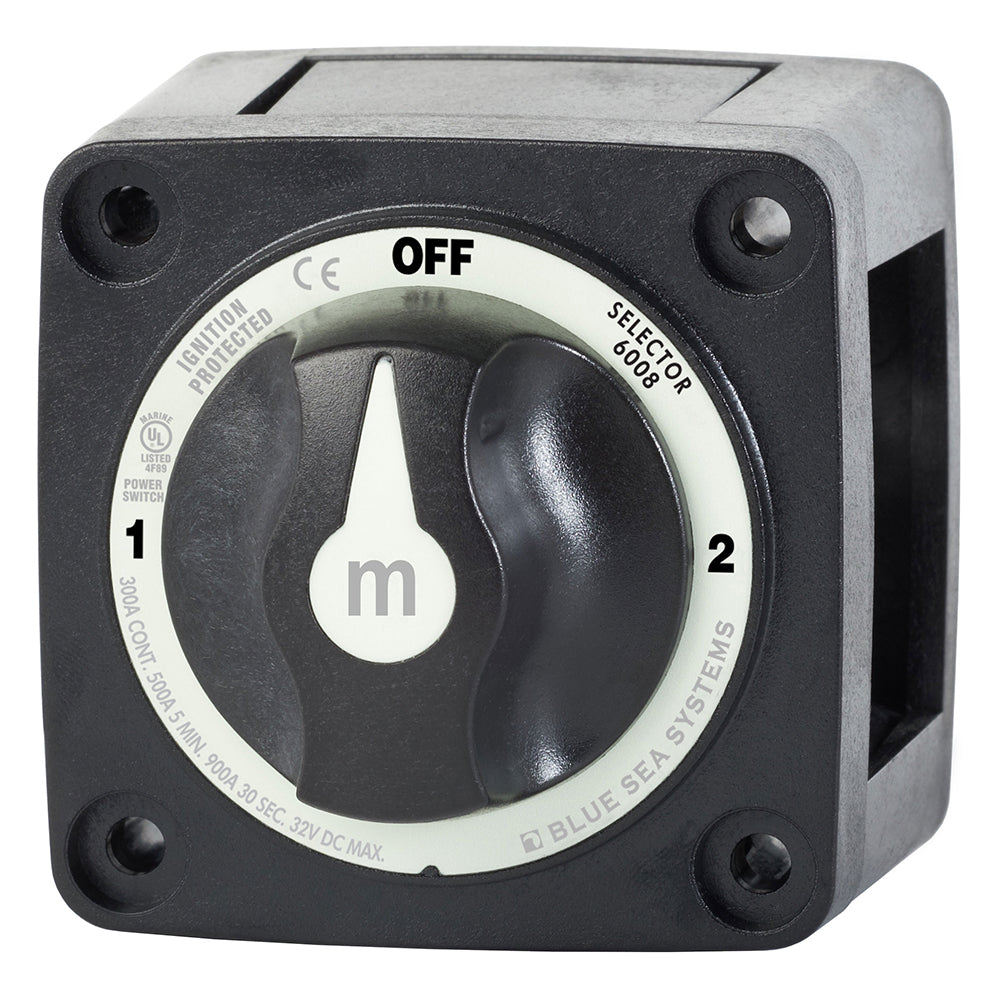 Tri-Water Marine | Blue Sea 6008200 m-Series Selector 3 Position Battery Switch - Black [6008200]