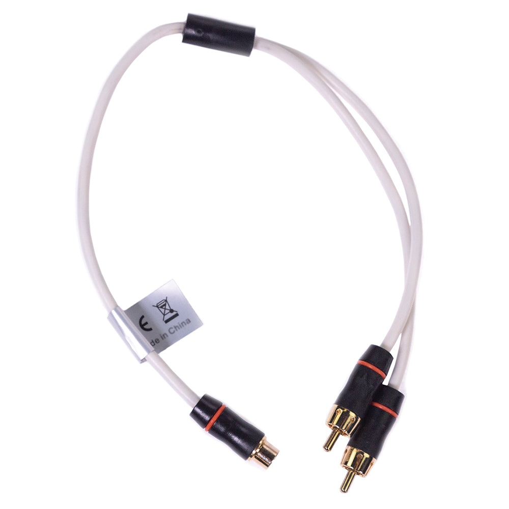 Tri-Water Marine | Fusion Performance RCA Cable Splitter - 1 Female to 2 Male - .9 [010-12621-00]