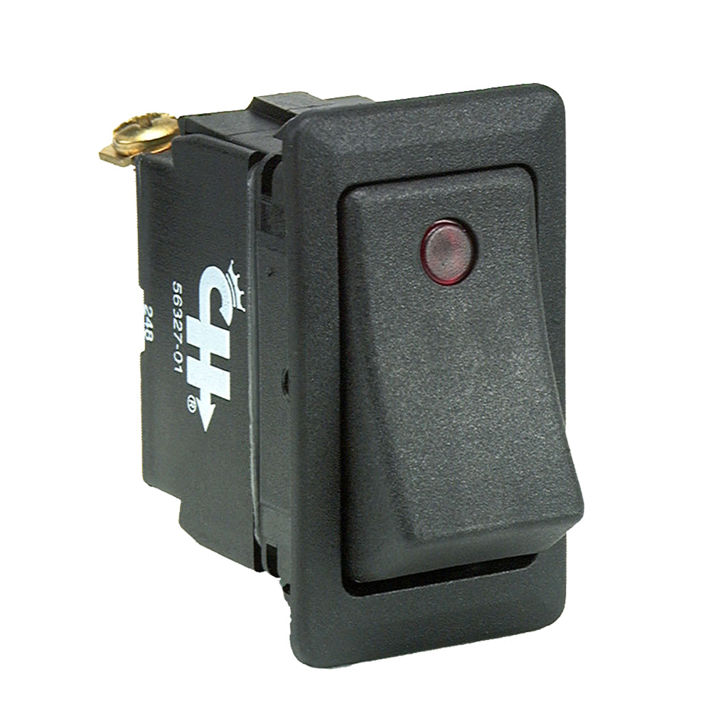 Tri-Water Marine | Cole Hersee Sealed Rocker Switch w/Small Round Pilot Lights SPST On-Off 3 Screw [56327-01-BP]