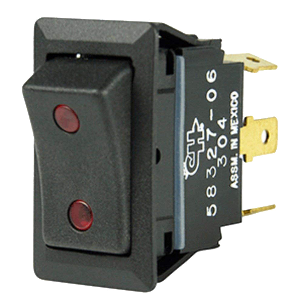 Tri-Water Marine | Cole Hersee Sealed Rocker Switch w/Small Round Pilot Lights SPDT On-Off-On 4 Blade [58327-06-BP]