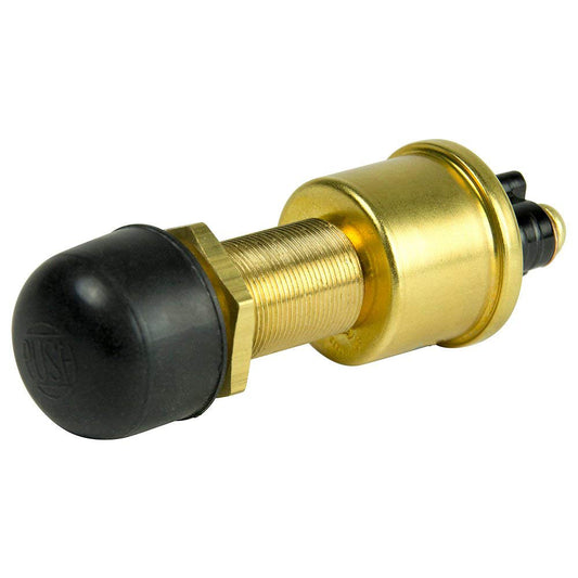 Tri-Water Marine | Cole Hersee Heavy Duty Push Button Switch w/Rubber Cap SPST Off-On 2 Screw - 35A [M-626-BP]