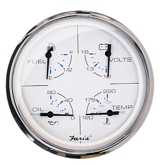 Tri-Water Marine | Faria Chesapeake White SS 5" Multifunction Gauge [33864]