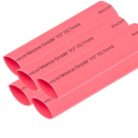 Tri-Water Marine | Ancor Heat Shrink Tubing 1/2" x 6" - Red - 5 Pieces [305606]