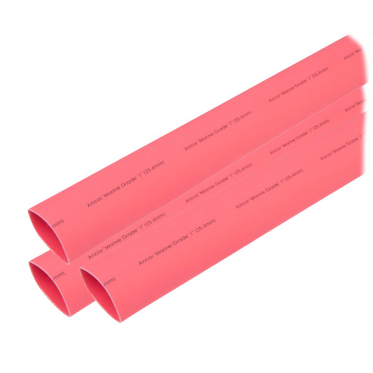 Tri-Water Marine | Ancor Heat Shrink Tubing 1" x 3" - Red - 3 Pieces [307603]