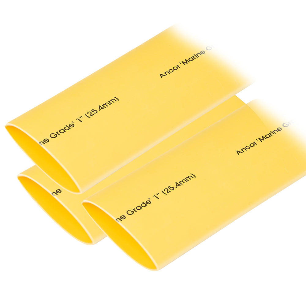 Tri-Water Marine | Ancor Heat Shrink Tubing 1" x 12" - Yellow - 3 Pieces [307924]